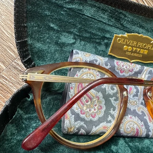 RARE MATSUDA ART DECO BRONZE & TORTOISE SHELL GLASSES - Picture 5 of 9